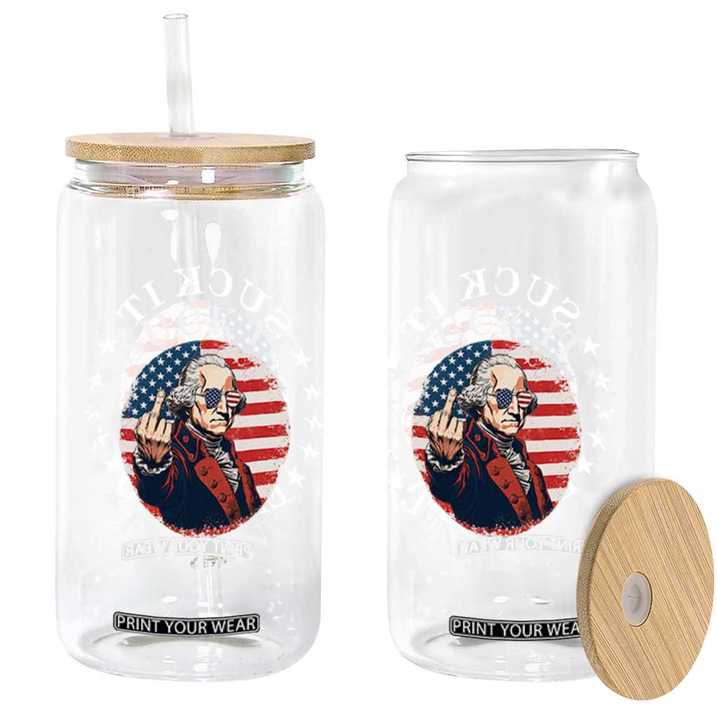 Funny George Washington Revolutionary War Glass Can Suck It England TS12 Print Your Wear