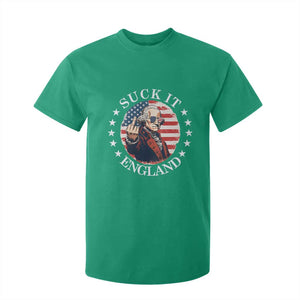 Funny George Washington Revolutionary War T Shirt For Kid Suck It England TS12 Irish Green Print Your Wear