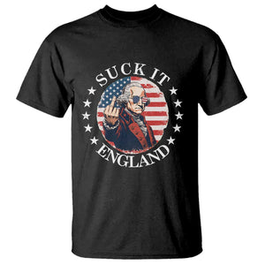 Funny George Washington Revolutionary War T Shirt Suck It England TS12 Black Print Your Wear