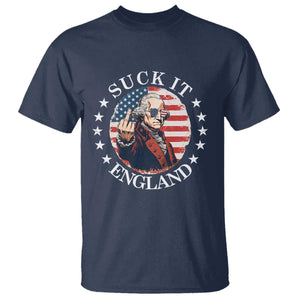 Funny George Washington Revolutionary War T Shirt Suck It England TS12 Navy Print Your Wear