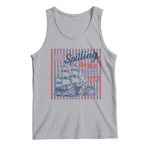 Spilling The Tea Since 1773 Tank Top Boston Tea Party USA History Humor TS12 Athletic Heather Print Your Wear