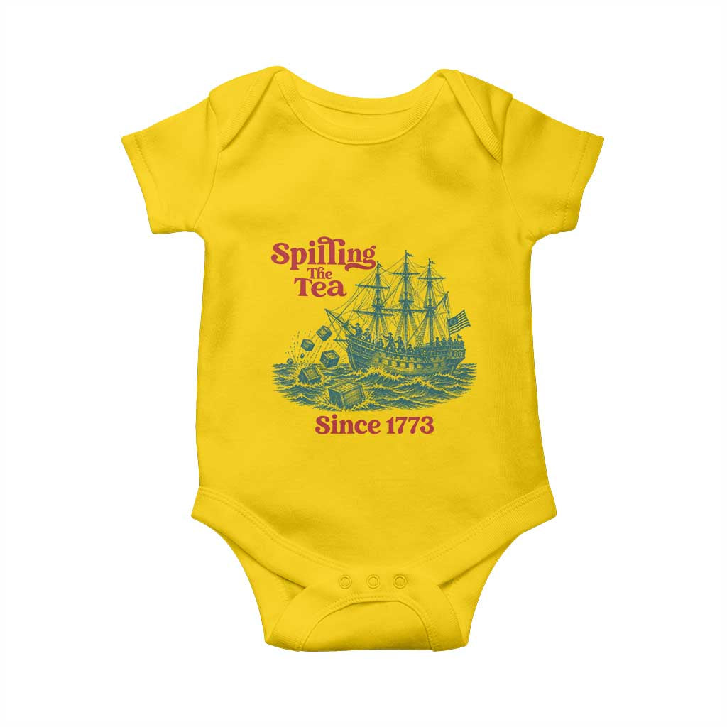 Spilling The Tea Since 1773 Baby Onesie American History Gift TS12 Daisy Print Your Wear