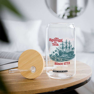 Spilling The Tea Since 1773 Glass Can American History Gift TS12 Print Your Wear
