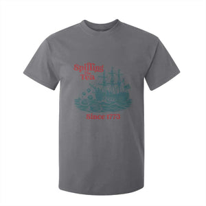 Spilling The Tea Since 1773 T Shirt For Kid American History Gift TS12 Charcoal Print Your Wear