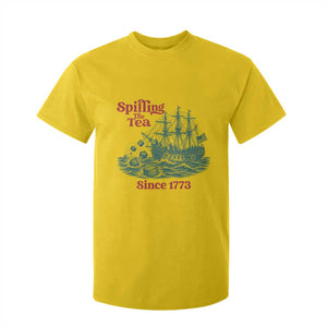 Spilling The Tea Since 1773 T Shirt For Kid American History Gift TS12 Daisy Print Your Wear
