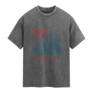 Spilling The Tea Since 1773 Washed Cotton T-Shirt American History Gift