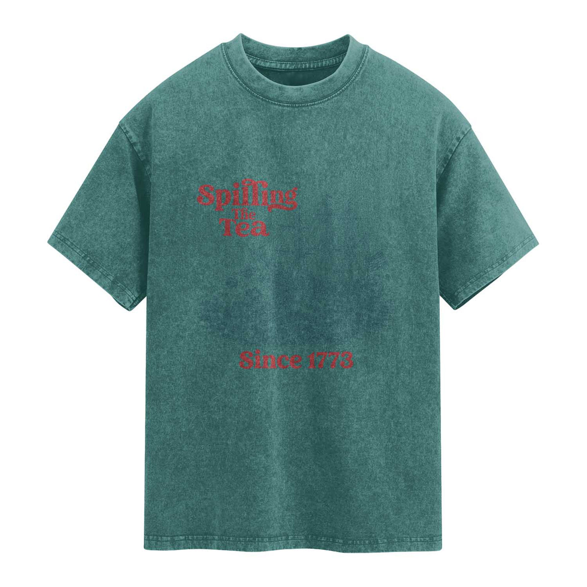 Spilling The Tea Since 1773 Washed Cotton T-Shirt American History Gift