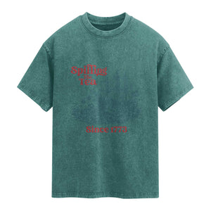 Spilling The Tea Since 1773 Washed Cotton T-Shirt American History Gift