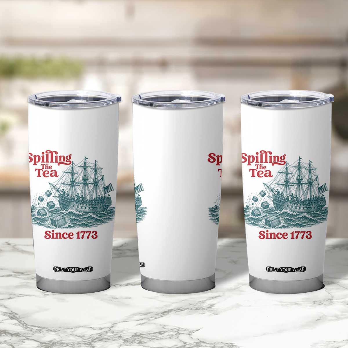 Spilling The Tea Since 1773 Tumbler Cup American History Gift TS12 Print Your Wear