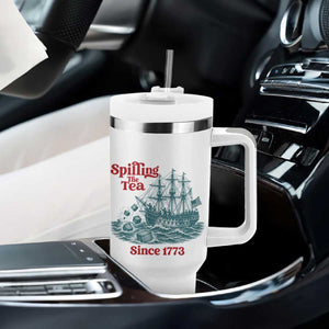 Spilling The Tea Since 1773 Tumbler With Handle American History Gift TS12 Print Your Wear