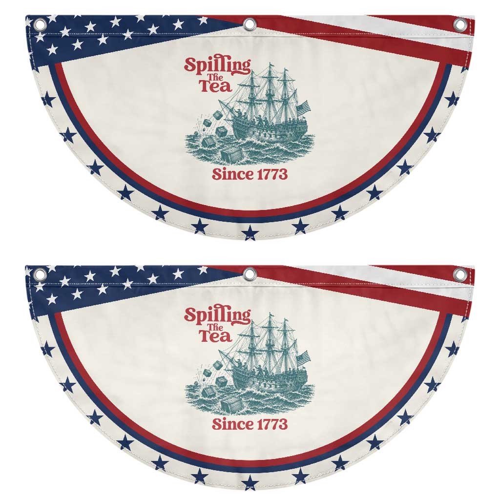 Spilling The Tea Since 1773 Patriotic Fan Flag American History Gift TS12 2pcs pack Classic Beige Print Your Wear