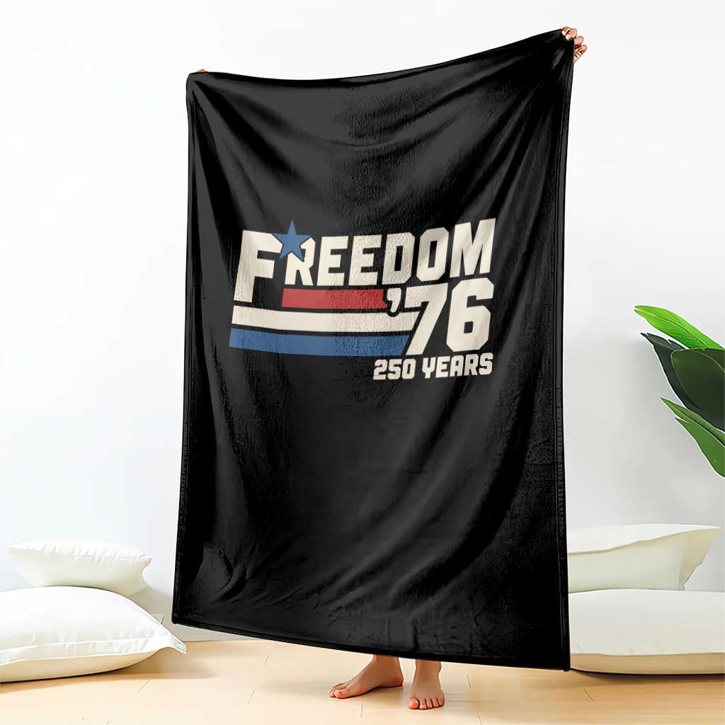 America Retro 250 Years Freedom USA 1776 2026 Throw Blanket TS12 Print Your Wear