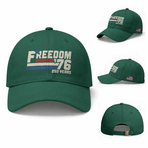 America Retro 250 Years Freedom USA 1776 2026 Baseball Cap TS12 Baseball Cap Universal Fit Irish Green Print Your Wear