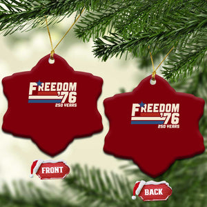 America Retro 250 Years Freedom USA 1776 2026 Ceramic Ornament TS12 Print Your Wear