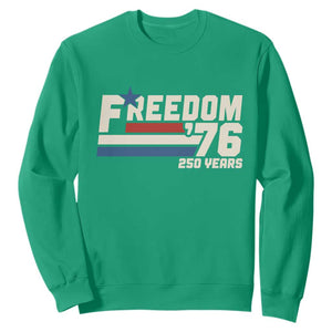 America Retro 250 Years Freedom USA 1776 2026 Sweatshirt TS12 Irish Green Print Your Wear
