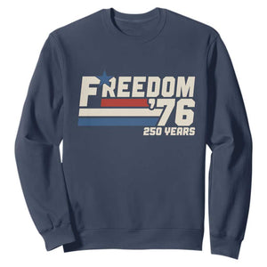 America Retro 250 Years Freedom USA 1776 2026 Sweatshirt TS12 Navy Print Your Wear