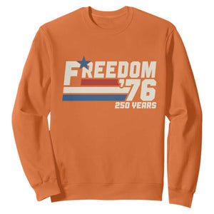 America Retro 250 Years Freedom USA 1776 2026 Sweatshirt TS12 Orange Print Your Wear