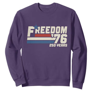 America Retro 250 Years Freedom USA 1776 2026 Sweatshirt TS12 Purple Print Your Wear