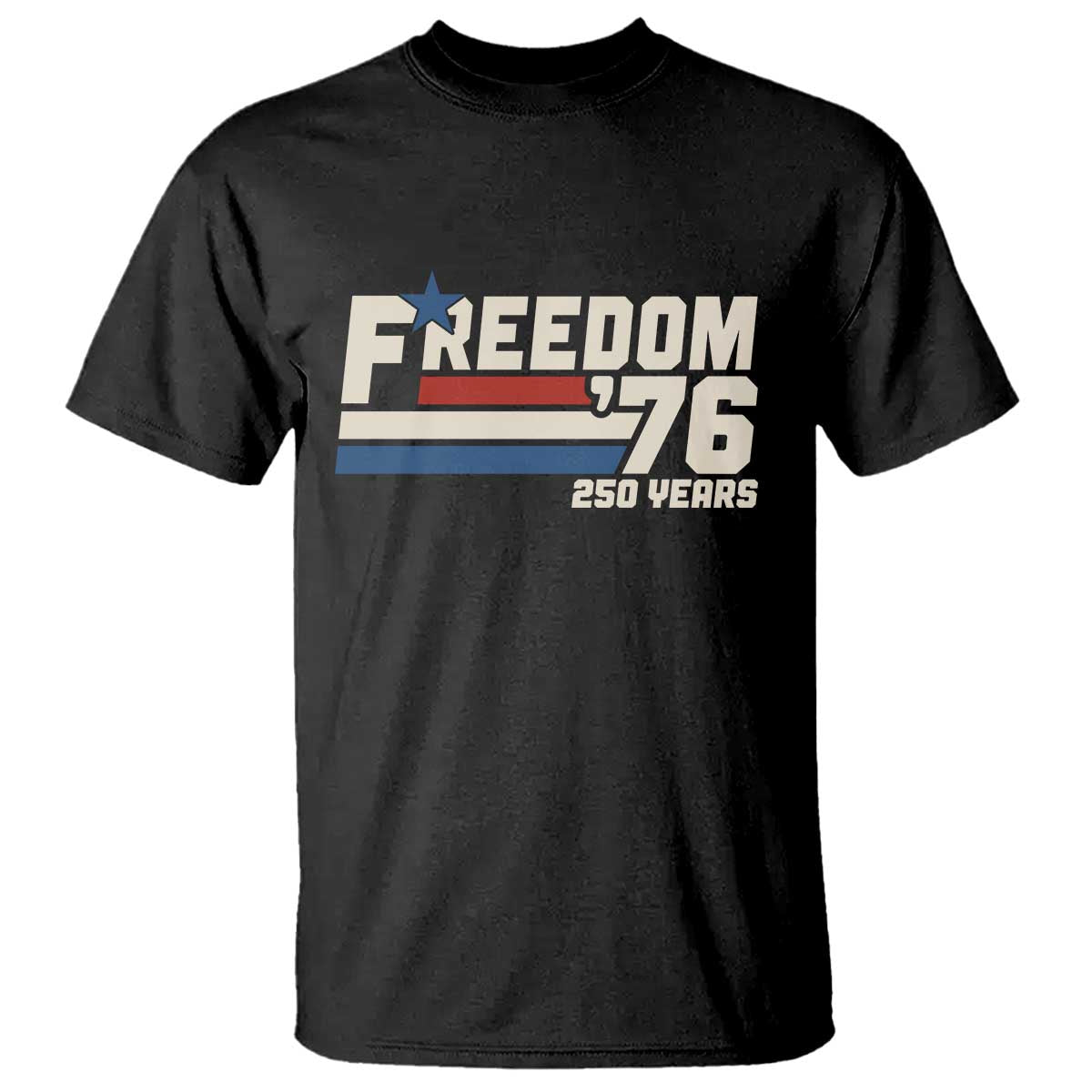 America Retro 250 Years Freedom USA 1776 2026 T Shirt TS12 Black Print Your Wear