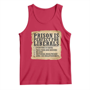 Vintage Prison Is Perfect For Liberals Tank Top Funny Political Graphic TS12 Red Print Your Wear
