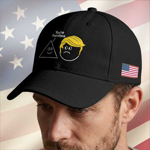 Funny Political Geometry Joke Baseball Cap Youre Pointless Graphic TS12 Print Your Wear