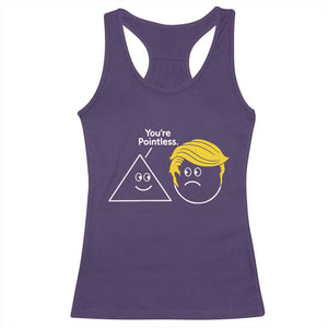 Funny Political Geometry Joke Racerback Tank Top Youre Pointless Graphic TS12 Purple Print Your Wear