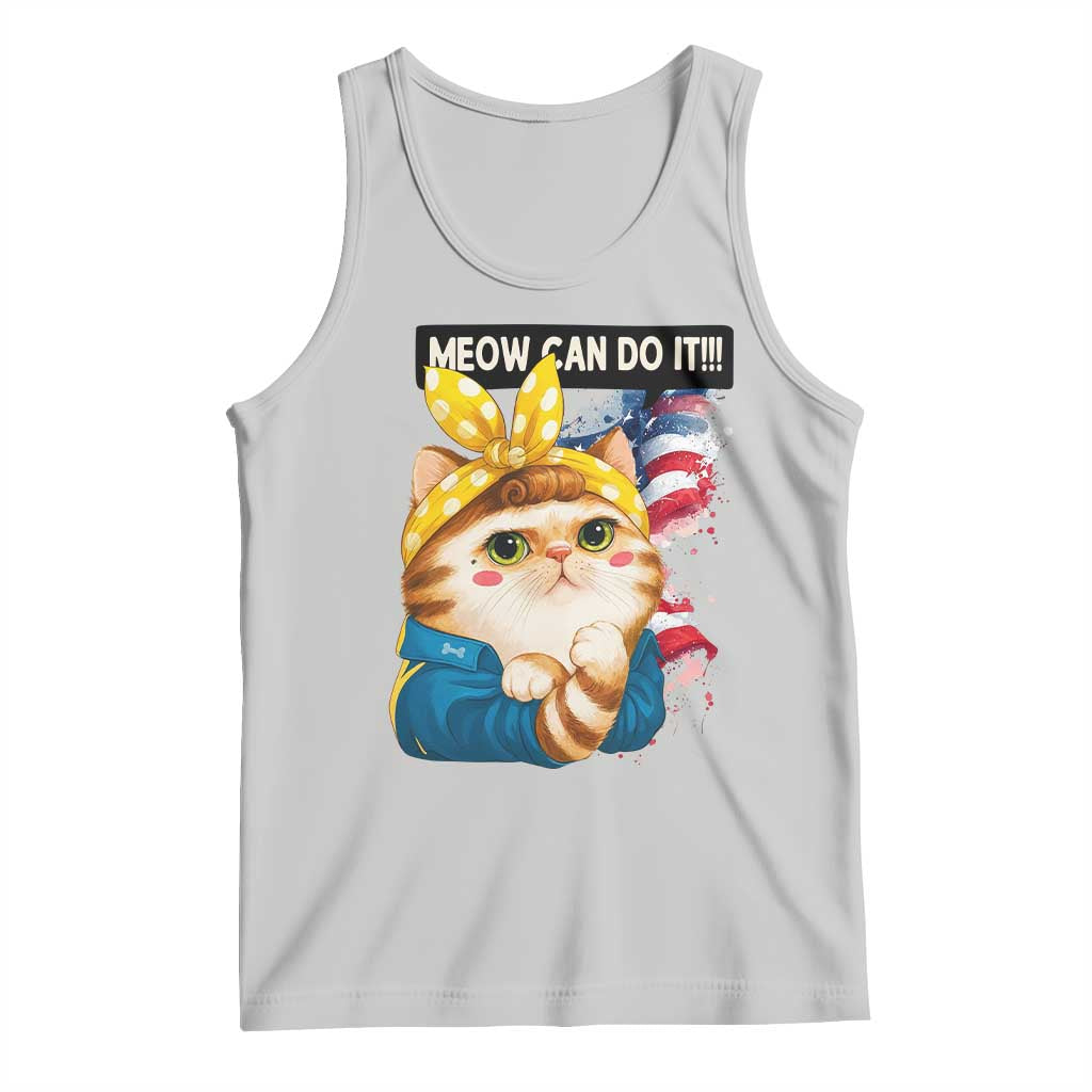 Meow Can Do It Tank Top Funny Feminist Cat Lover Gift TS12 Ash Print Your Wear