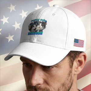 Tummy Ache Survivor Baseball Cap Funny Cat Meme For Cat Lover TS12 Print Your Wear