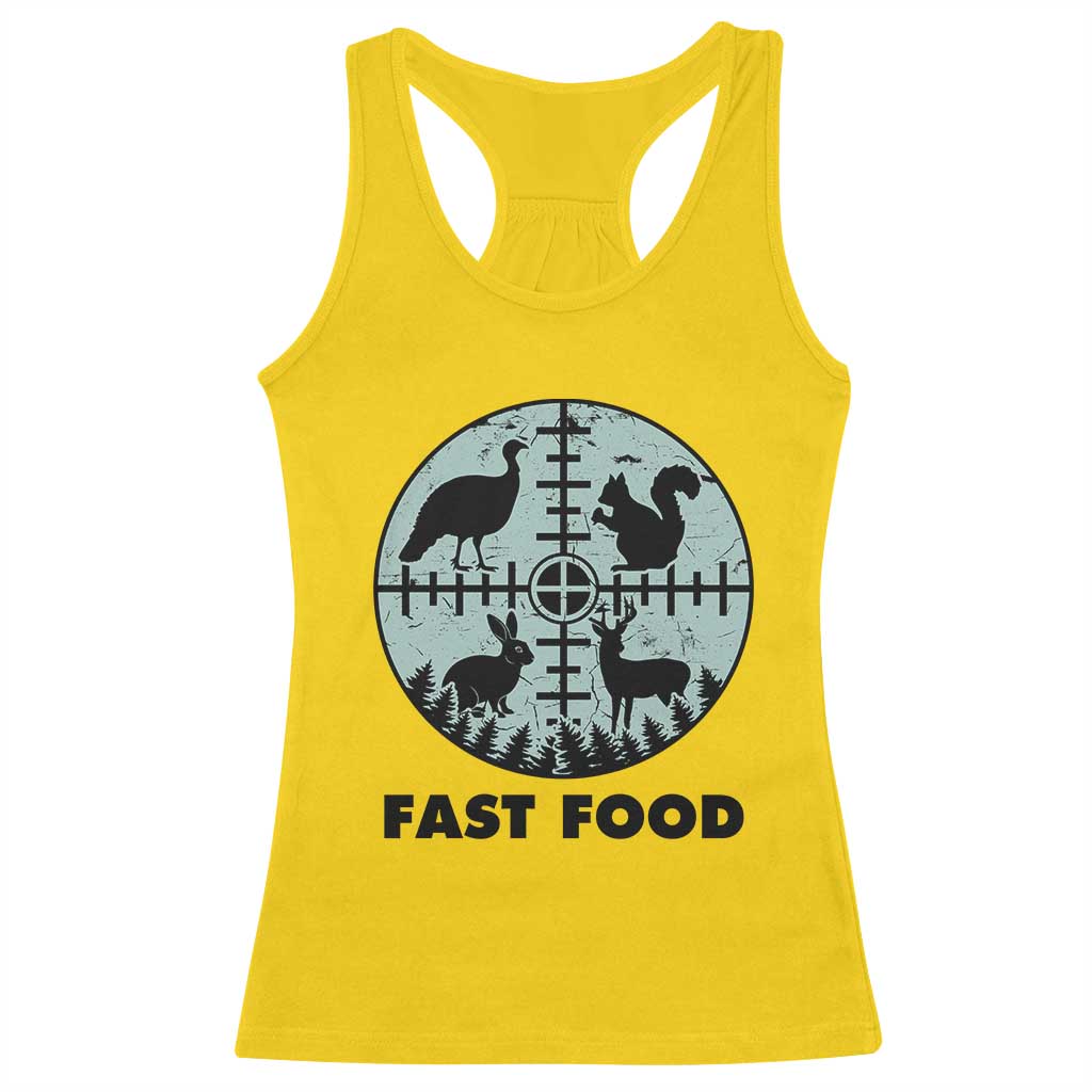 Funny Hunter Joke Racerback Tank Top Hunting Fast Food Animals TS12 Daisy Print Your Wear