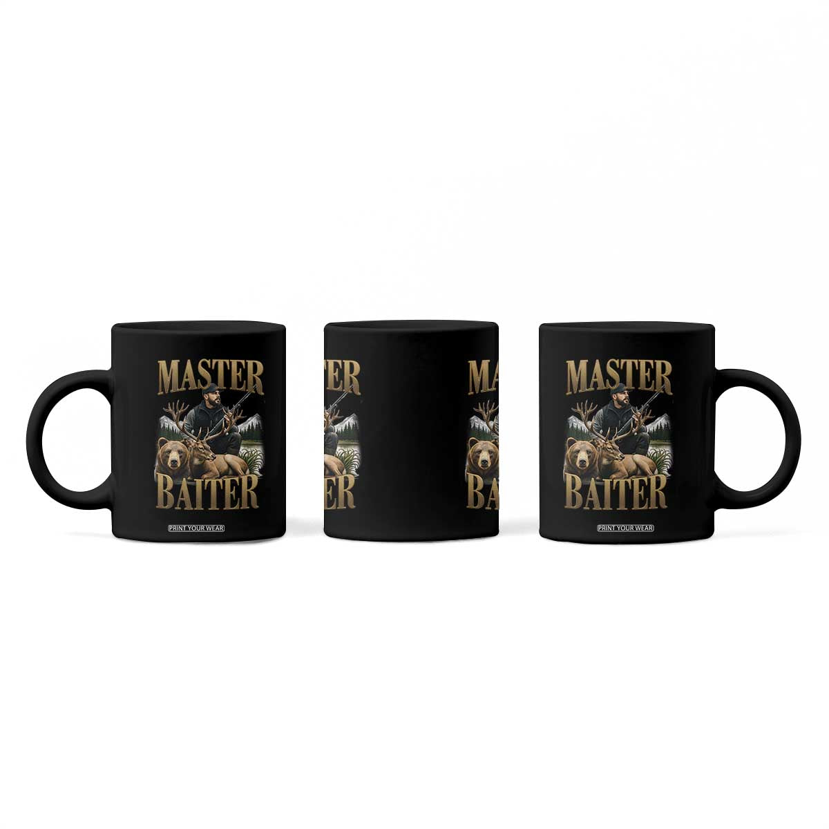 Hunting Lovers Dad Gift Coffee Mug Master Baiter TS12 Print Your Wear