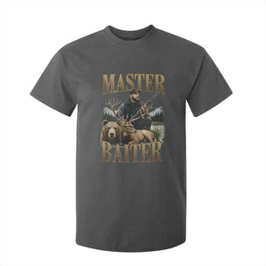 Hunting Lovers Dad Gift T Shirt For Kid Master Baiter TS12 Dark Heather Print Your Wear