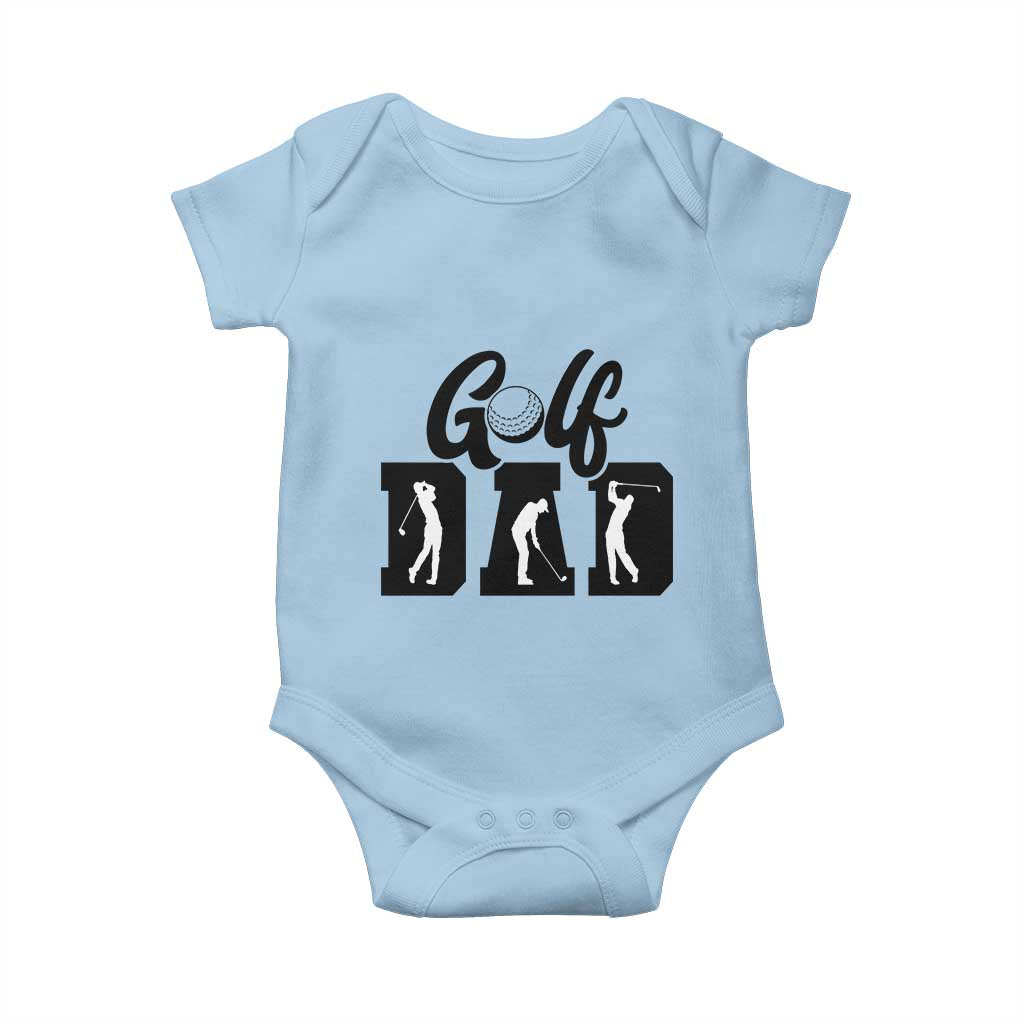Golf Dad Baby Onesie Gift For Sport Lover TS12 Light Blue Print Your Wear