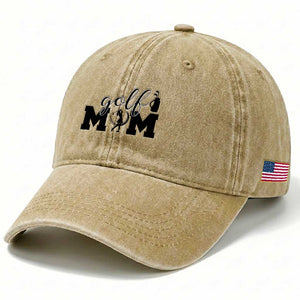 Proud Golf Mom Lifestyle Washed Cotton Baseball Cap Sports Gift Idea TS12 Print Your Wear