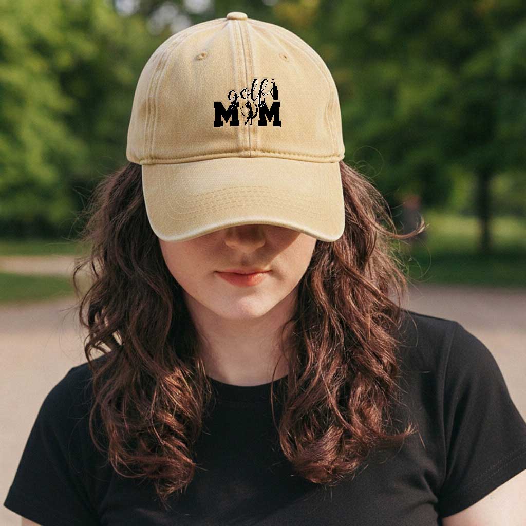 Proud Golf Mom Lifestyle Washed Cotton Baseball Cap Sports Gift Idea TS12 Print Your Wear
