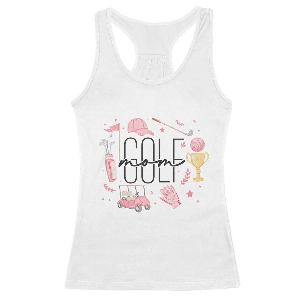 Golf Mom Life Proud Racerback Tank Top Sports Lover Gift TS12 White Print Your Wear