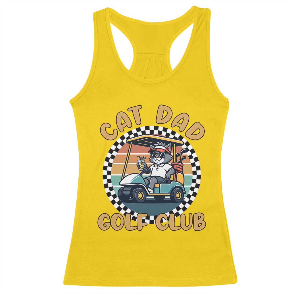 Cat Dad Golf Club Racerback Tank Top Funny Sports Lover Gift TS12 Daisy Print Your Wear