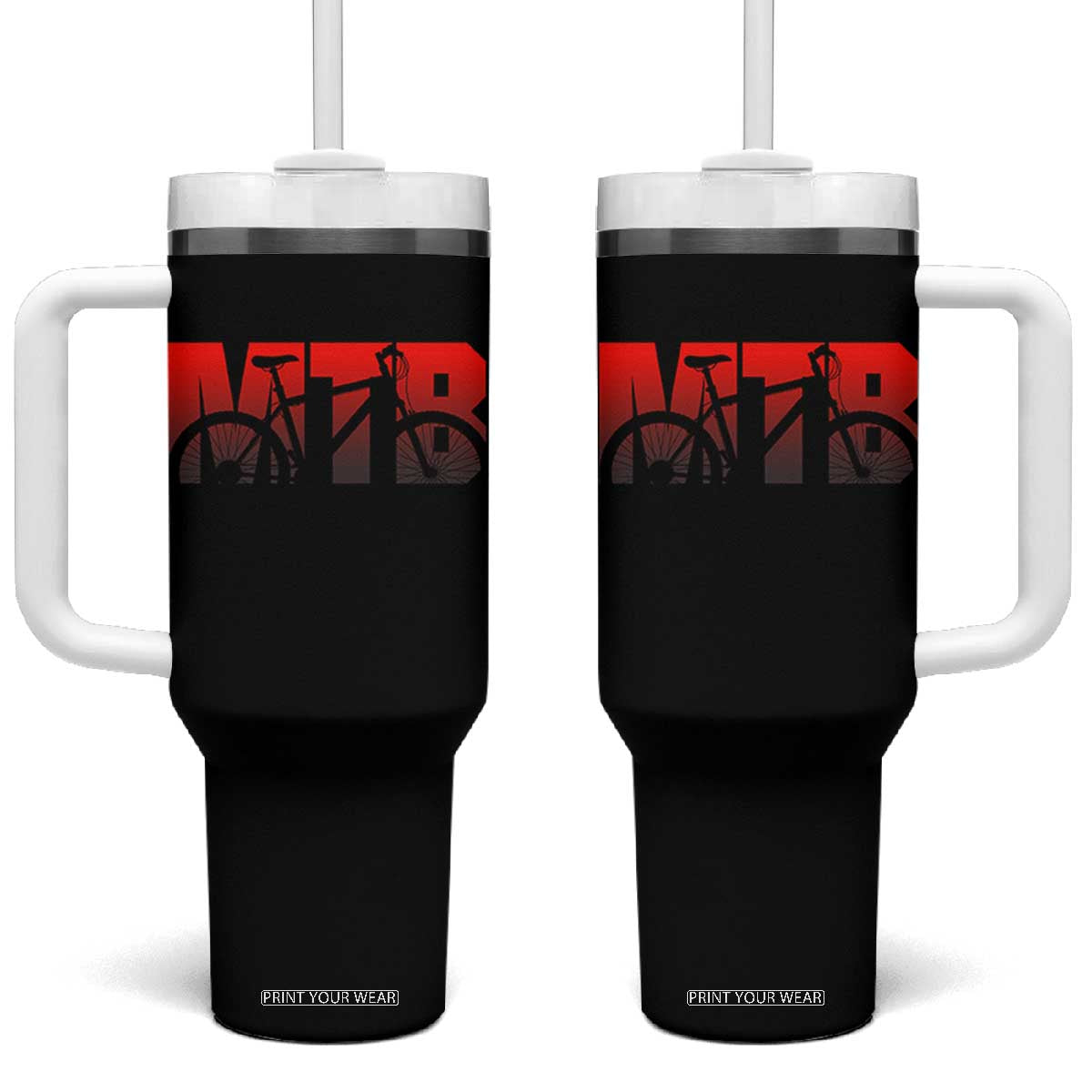 Mountain Biking Lover Tumbler With Handle Outdoor Bicycle Adventure Life Gift
