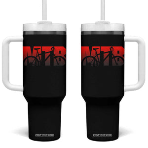 Mountain Biking Lover Tumbler With Handle Outdoor Bicycle Adventure Life Gift