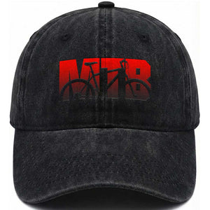 Mountain Biking Lover Washed Cotton Baseball Cap Outdoor Bicycle Adventure Life Gift