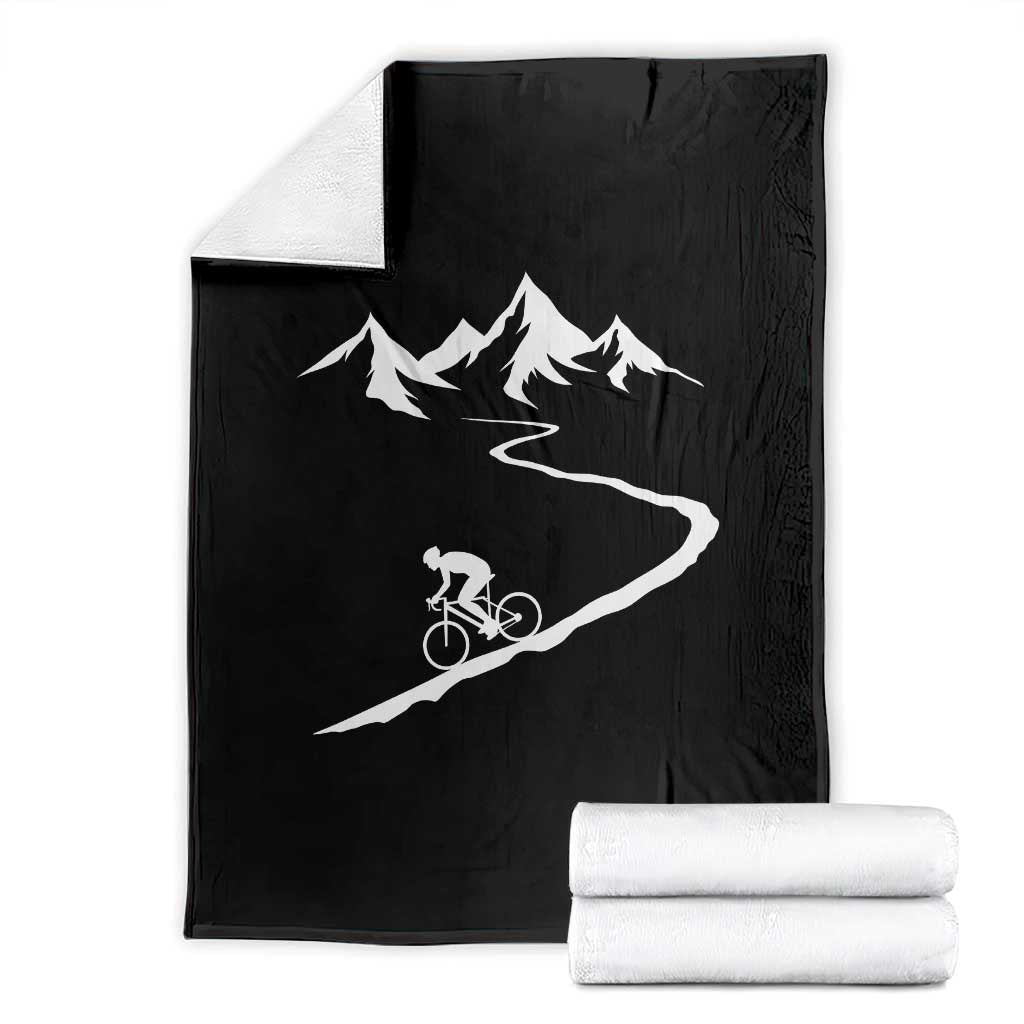 Mountain Biking Lover Throw Blanket Road Bike Outdoor Adventure Gift