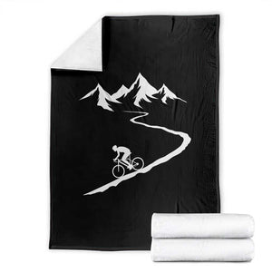 Mountain Biking Lover Throw Blanket Road Bike Outdoor Adventure Gift