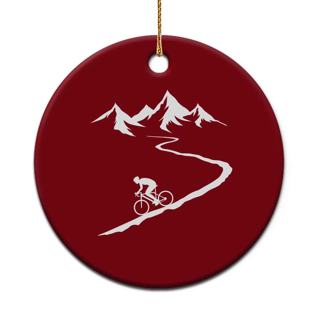 Mountain Biking Lover Ceramic Ornament Road Bike Outdoor Adventure Gift