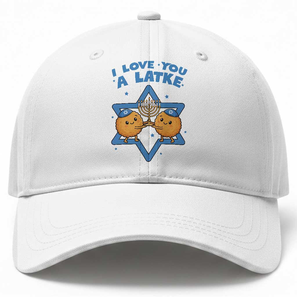 Funny Hanukkah Baseball Cap I Love You A Latke Gift TS12 Print Your Wear