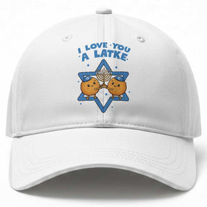 Funny Hanukkah Baseball Cap I Love You A Latke Gift TS12 Print Your Wear