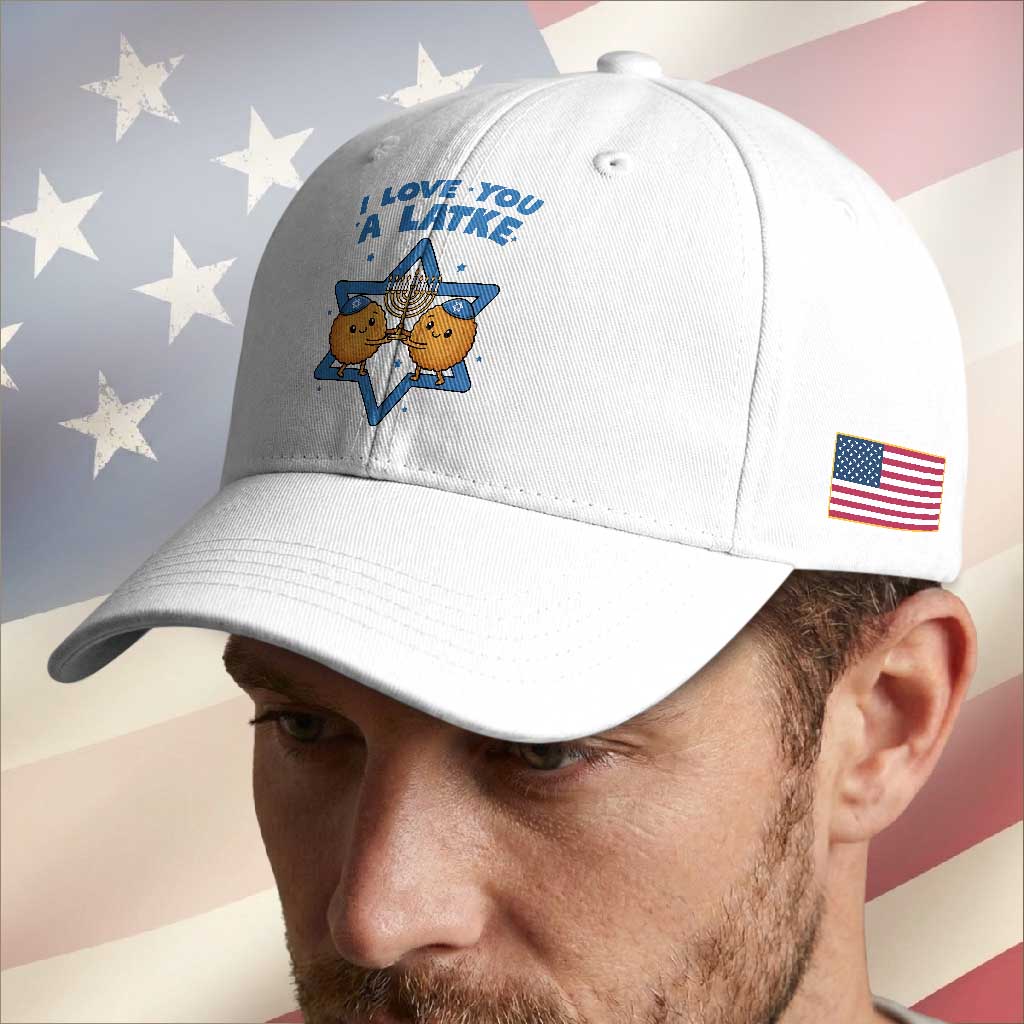 Funny Hanukkah Baseball Cap I Love You A Latke Gift TS12 Print Your Wear