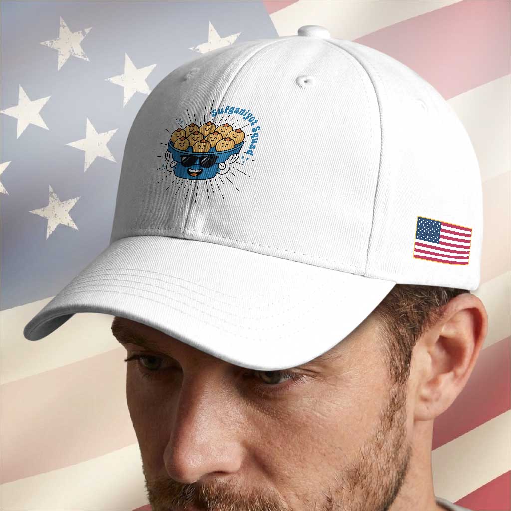 Funny Hanukkah Sufganiyah Jelly Donut Squad Gift Baseball Cap TS12 Print Your Wear