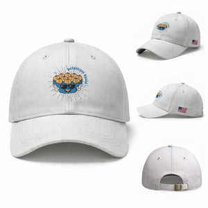 Funny Hanukkah Sufganiyah Jelly Donut Squad Gift Baseball Cap TS12 Baseball Cap Universal Fit White Print Your Wear
