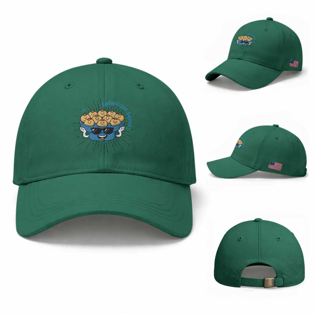 Funny Hanukkah Sufganiyah Jelly Donut Squad Gift Baseball Cap TS12 Baseball Cap Universal Fit Irish Green Print Your Wear