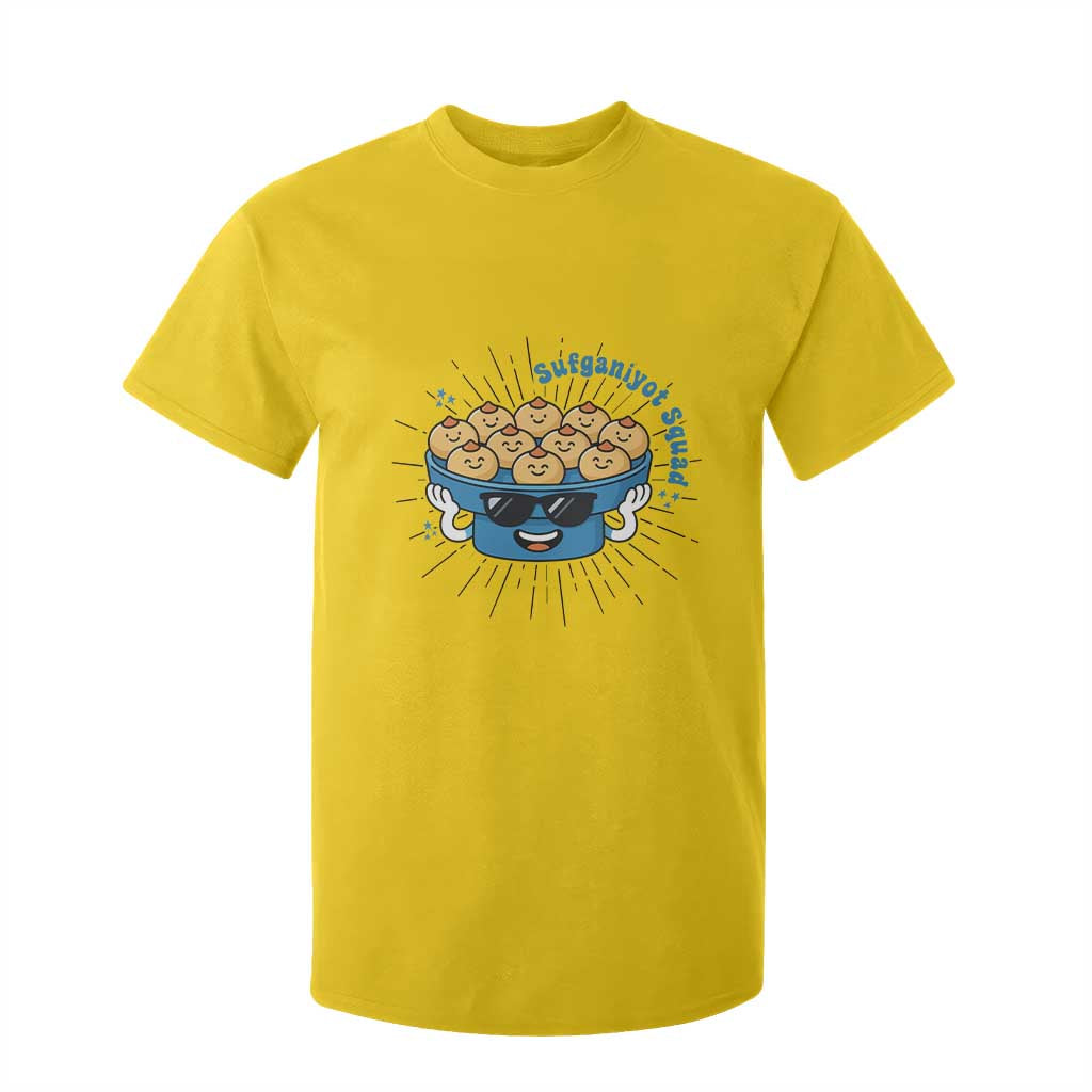 Funny Hanukkah Sufganiyah Jelly Donut Squad Gift T Shirt For Kid TS12 Daisy Print Your Wear