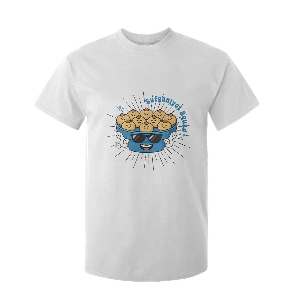 Funny Hanukkah Sufganiyah Jelly Donut Squad Gift T Shirt For Kid TS12 White Print Your Wear
